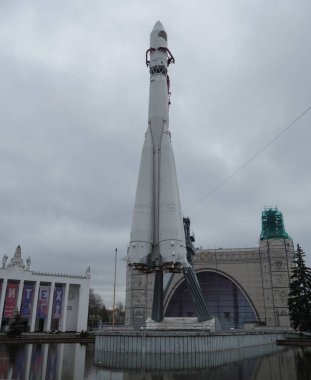 Moskova, Rusya - 28 Nisan 2017: Model roket 