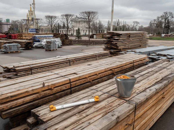 Moskou Rusland April 2017 Waterbouwkundige Werken Vdnkh — Stockfoto