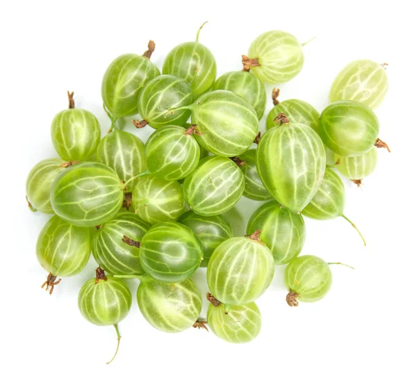 Berries Gooseberry White Background — Stok Foto