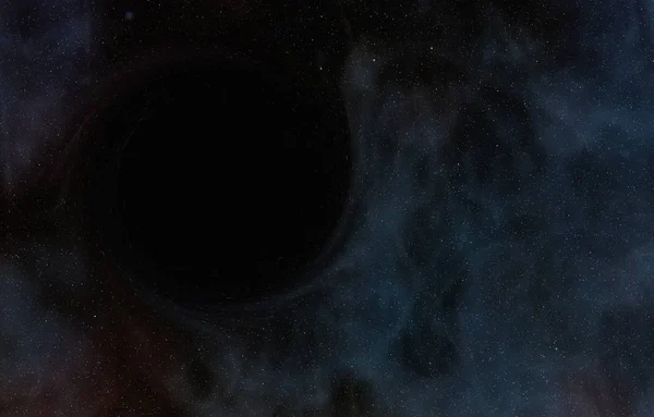 Black hole in space. Abstract background.