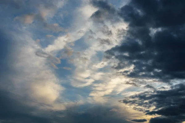 Cielo Dramático Con Nubes Fondo Naturaleza — Foto de Stock