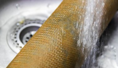 Eski yıkama ve kirli kartuş filtre.