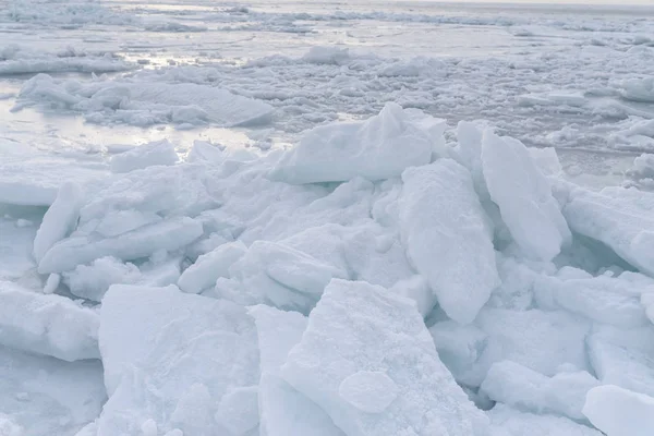 Frozen Sea View Sunny Day — Stock Photo, Image