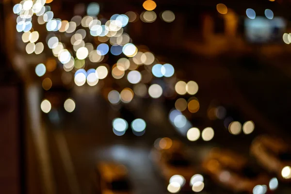 City Light Bokeh Abstrakter Hintergrund — Stockfoto