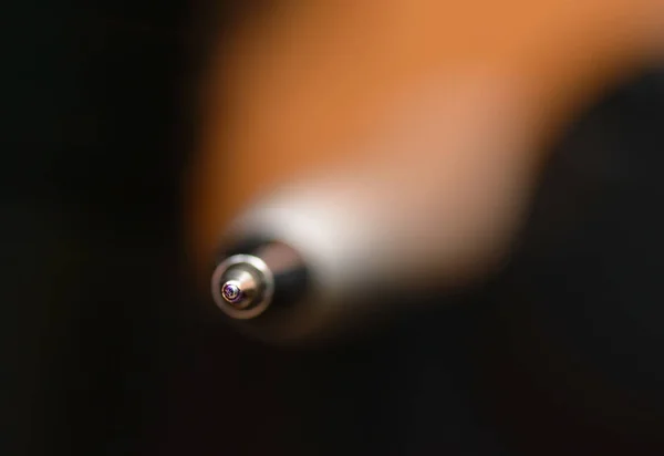 Макро Постріл Кінчикової Ручки Невелика Глибина Різкості — стокове фото