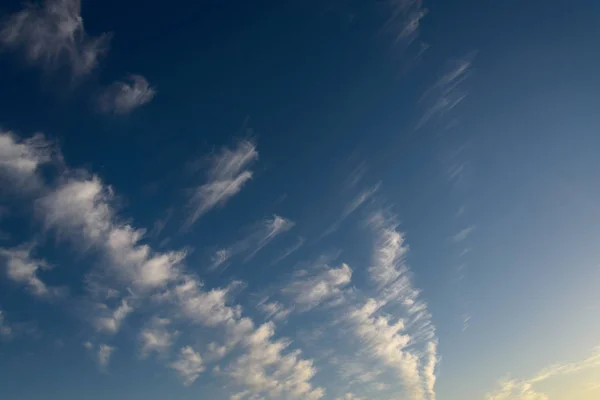 Blauwe Lucht Met Wolken Natuur Achtergrond — Stockfoto