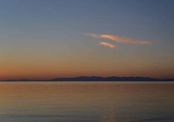 Beautiful Sunset Clouds Sea — Stock Photo, Image