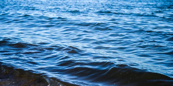 Blue Sea Surface Background Selective Focus — Stock Photo, Image