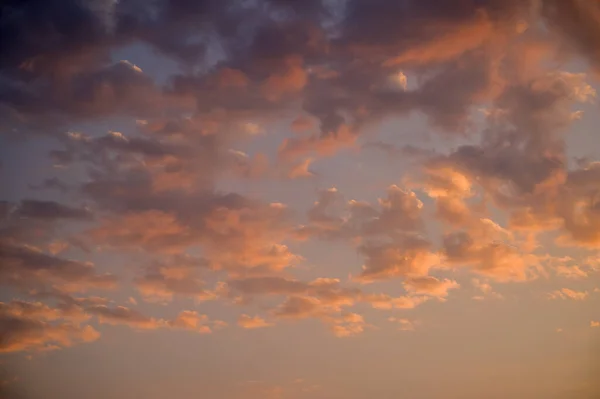 Krásná Barevná Obloha Mraky Slunečním Světlem Barva Tónovaná — Stock fotografie