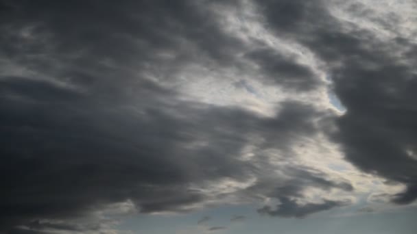 Κινούμενα Σύννεφα Στον Ουρανό Φόντο Φύσης Από Ιανουαρίου Μέχρι — Αρχείο Βίντεο