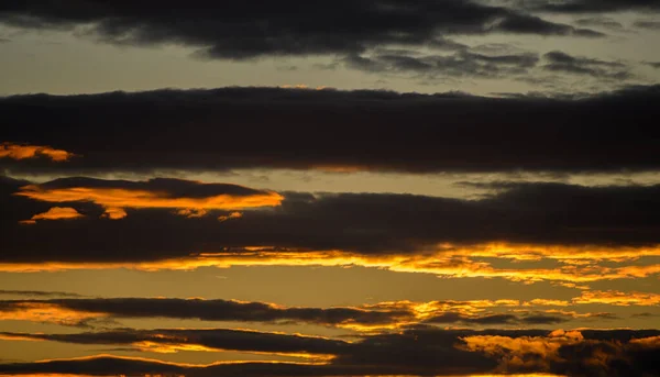 Vacker Och Varm Färgad Solnedgång Himmel — Stockfoto