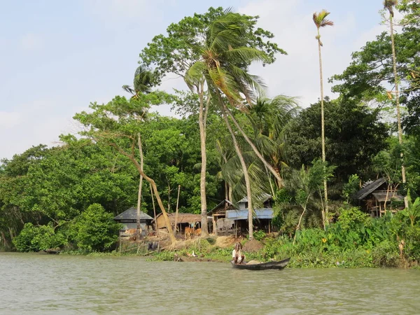 Повседневная Жизнь 700 Реках Бангладеш — стоковое фото