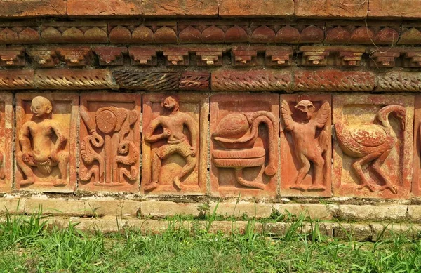 Somapura Mahavihara Paharpur Boeddhistische Vihara Een Van Belangrijkste Archeologische Vindplaatsen — Stockfoto