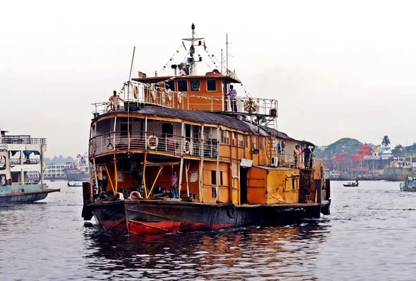 Raket Paddla Ångfartyg Har Rest Bangladesh Floder Sedan Tidigt 1900 — Stockfoto