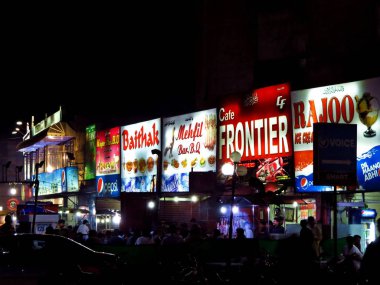 night eateries in Karachi, Pakistan clipart