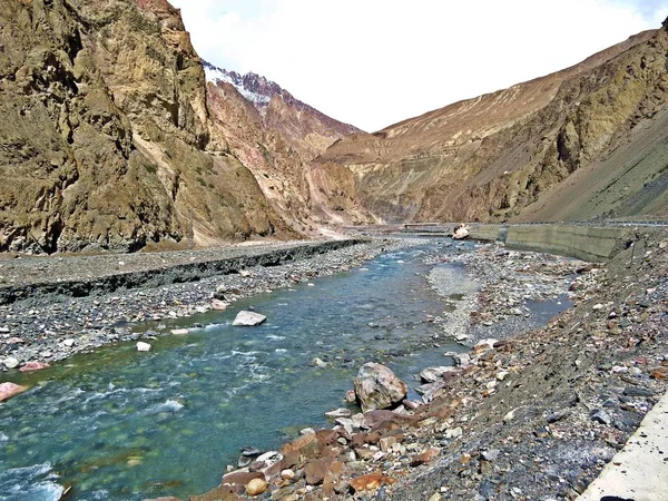 Река Инд Является Одной Самых Длинных Рек Азии Течёт Южном — стоковое фото
