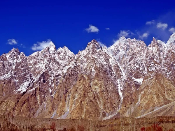 Passu Kužely Také Známý Jako Katedrála Ridge Pohledu Karakoram Highway — Stock fotografie