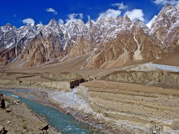 Passu Kúpok Más Néven Dóm Ridge Mint Karakoram Autópálya Passu — Stock Fotó