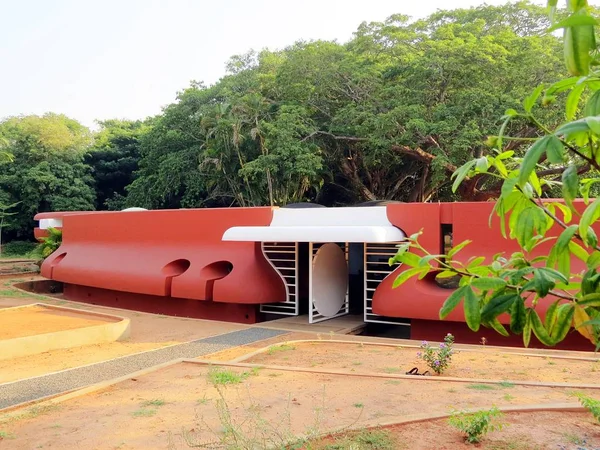 Auroville Indii Hřiště Pro Architekty Zde Mohou Vytvořit Mohou Představit — Stock fotografie