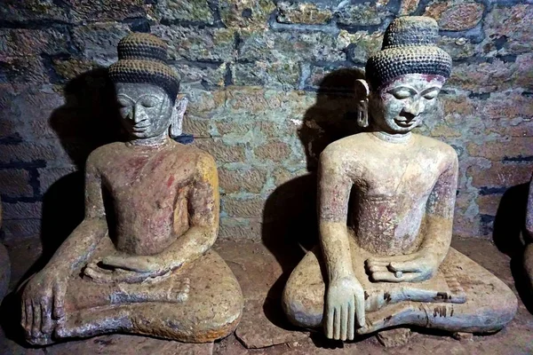 Shitthaung Mrauk 美国著名的寺庙 这个名字的意思是 8万佛像的寺庙 也被称为 胜利之殿 寺庙在1535年被修造了1536由国王 Min 酒吧纪念他的征服孟加拉 — 图库照片