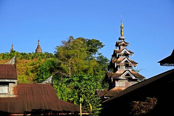 Lawka Man Aung Pagoda, Mrauk U, stanie Rakhine, Myanmar — Zdjęcie stockowe