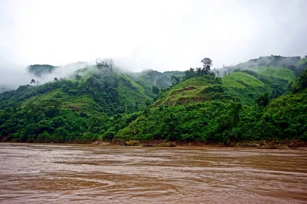 Der Mekong Ist Ein Grenzüberschreitender Fluss Südostasien Ist Der Zwölftlängste — Stockfoto