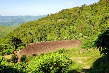 Longwa, Myanmar ve Hindistan arasında bir tepe üstünde yer alır. Milletler sınır doğrudan köy ve Angh, Longwa şefi evin üzerinden çalışır. Köylüler ilâ 80 metre ölçmek uzun evler sözde uzun kulübelerde yaşayan