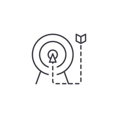 Bir bitiş doğrusal simgesi kavram için demek. Bir satır sonu vektör işaret, sembol, şekil anlamına gelir.