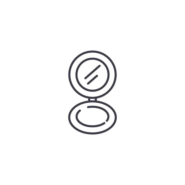 Concepto de icono lineal en polvo. Línea de polvo vector signo, símbolo, ilustración . — Archivo Imágenes Vectoriales