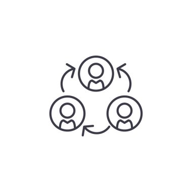 Sertifika doğrusal simgesi kavramı. Alt çizgi vektör işaret, sembol, illüstrasyon.