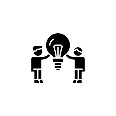 Tüketici talebi siyah simge kavramı. Tüketici talebi düz vektör simgesi, işaret, resim.