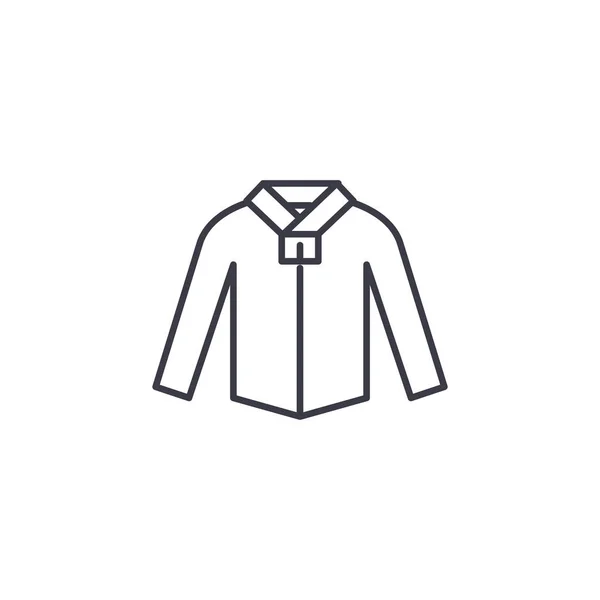Camisa lineal icono concepto. Camisa línea vector signo, símbolo, ilustración . — Vector de stock