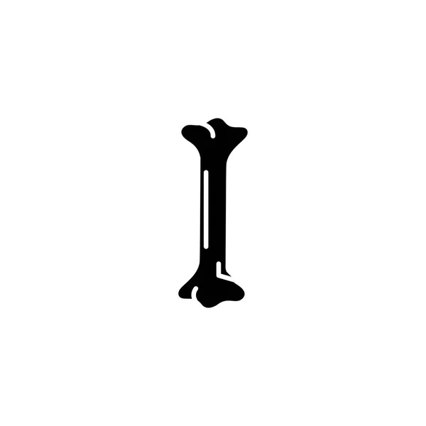 Kostní uhlí ikonu koncept. Kosti ploché vektor symbol, znamení, ilustrace. — Stockový vektor
