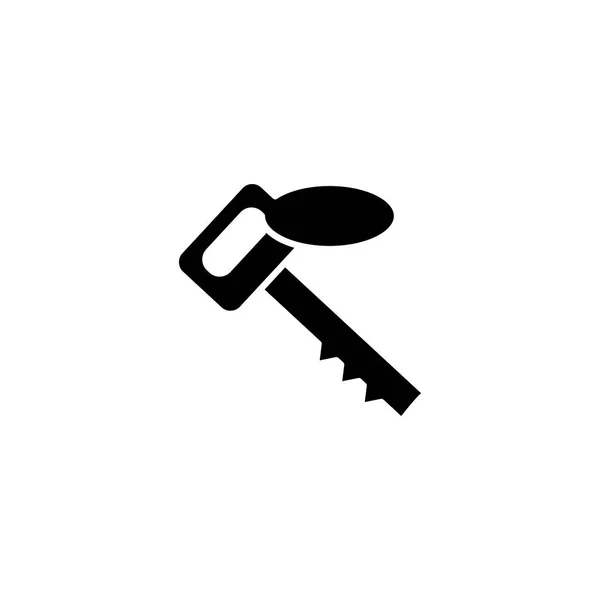 Ikona klíče černý koncept. Klíč plochý vektor symbol, znamení, ilustrace. — Stockový vektor