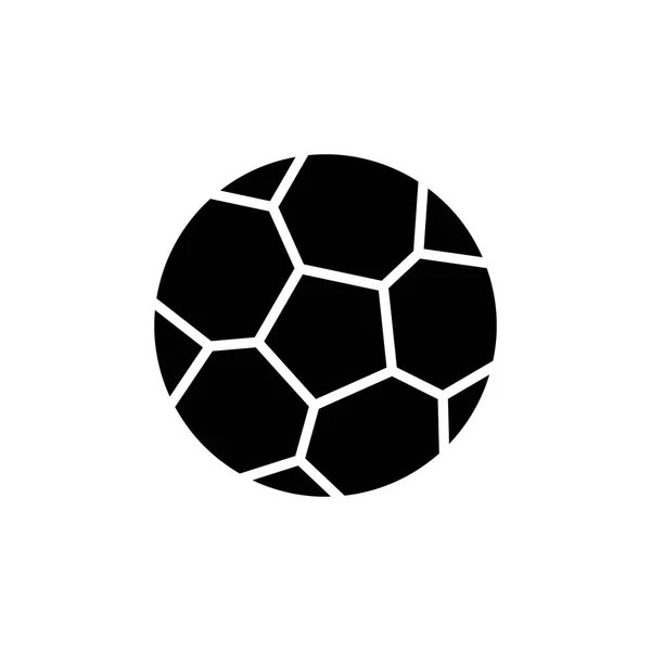 Voetbal spel zwart pictogram concept. Voetbal spel platte vector symbool, teken, illustratie. — Stockvector