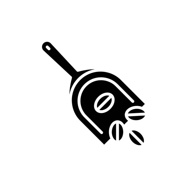 Basura colección icono negro concepto. Colección de basura vector plano símbolo, signo, ilustración . — Vector de stock