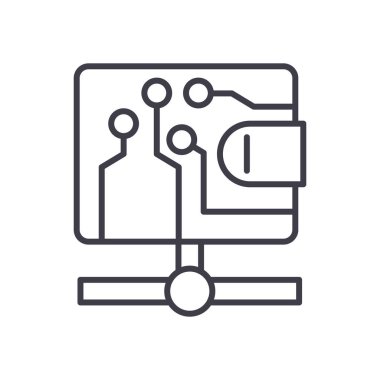 Bitcoin hareketleri siyah simge kavramı. Bitcoin hareketleri düz sembolü, işaret, illüstrasyon vektör.