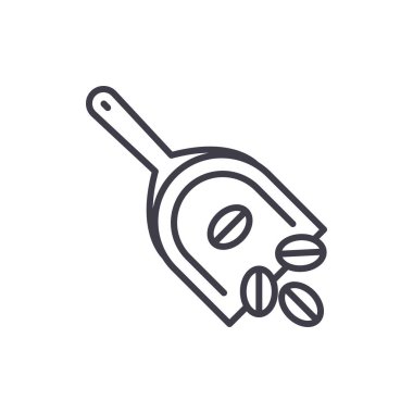 Çöp toplama siyah simge kavramı. Çöp toplama düz vektör simgesi, işaret, resim.