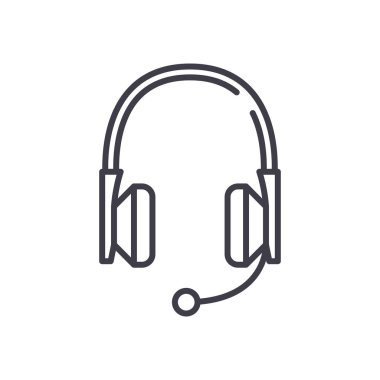 Müzik siyah simge konsepti için dinleme. Müzik müzik düz vektör simgesi, işaret, resim.