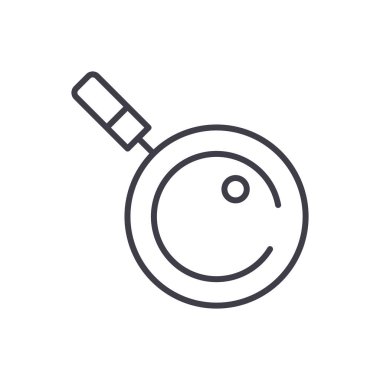 Araştırma sorunu siyah simge kavramının. Araştırma sorunu düz vektör simgesi, işaret, resim.