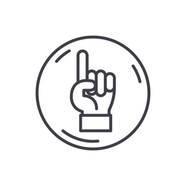 Vesayet siyah simge kavramı. Vesayet düz vektör simgesi, işaret, resim.