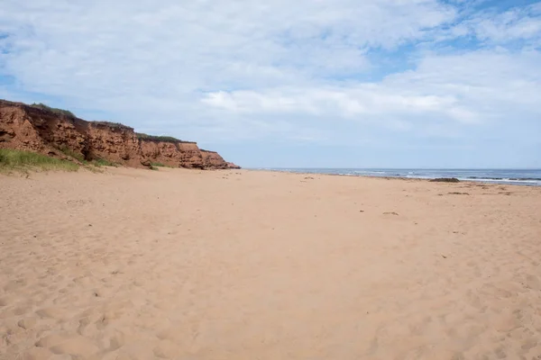 Tranquil Red Sand Beach Thunder Cove Prince Edward Island Canada — Stock Photo, Image