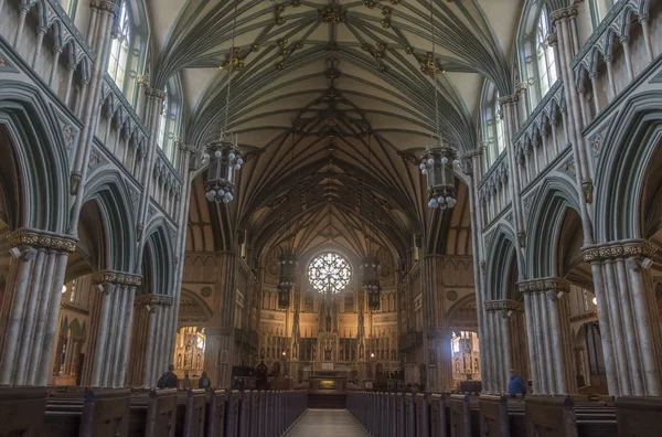 Interiören Dunstan Basilica Charlottetown Prince Edward Island Pei Provins Kanada — Stockfoto