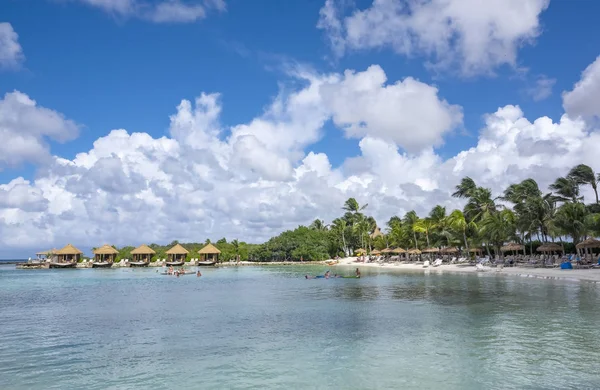 Escena Playa Las Hermosas Tranquilas Islas Renacentistas Aruba — Foto de Stock