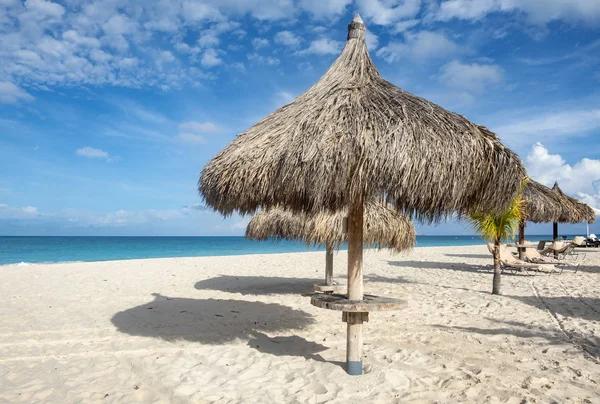 Gazebos Una Playa Del Caribe — Foto de Stock