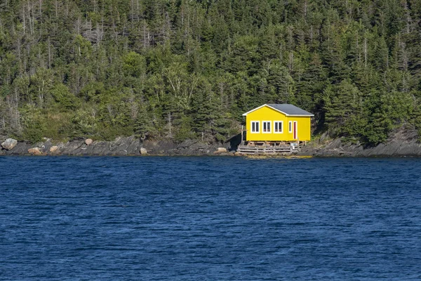 Woody Point Canada August 2019 Farverigt Hus Ved Shore Bonne - Stock-foto