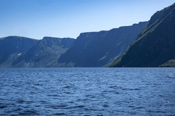 Western Brook Pond Parque Nacional Gros Morne Terra Nova — Fotografia de Stock