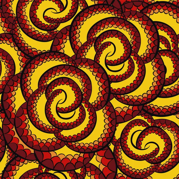 Adorno de patrón de serpiente vectorial para tela textil . Vectores De Stock Sin Royalties Gratis
