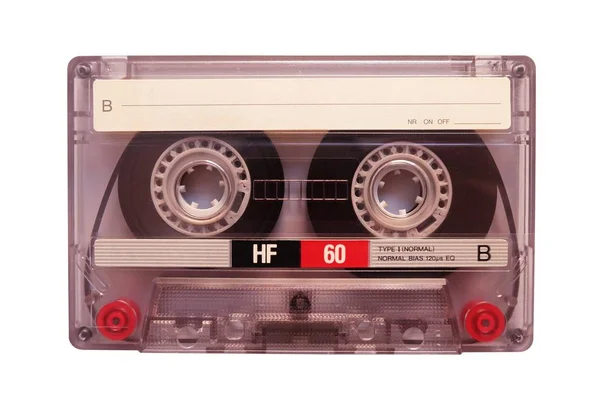 Old Cassette Tape Isolated White Background — Stock Photo, Image