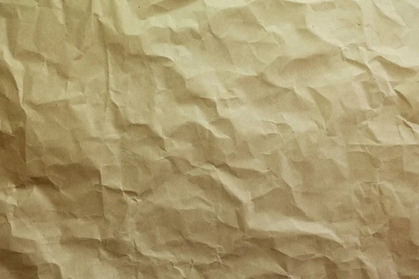 Crumple Brown Paper Texture Background — Stock Photo, Image